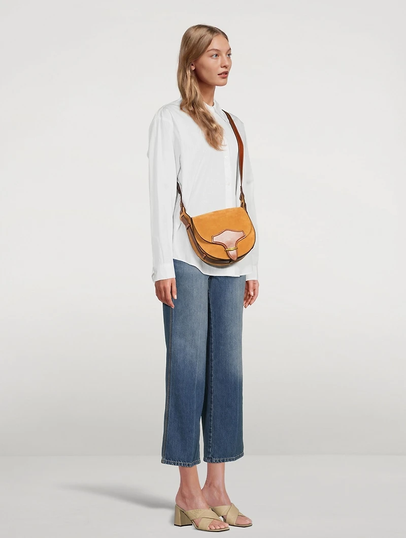Botsy Suede Saddle Bag