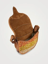 Botsy Raffia Saddle Bag