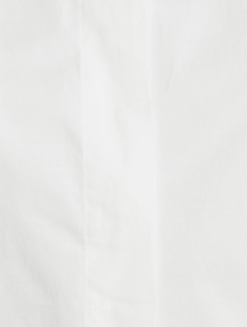 Cotton Poplin Sleeveless Shirt