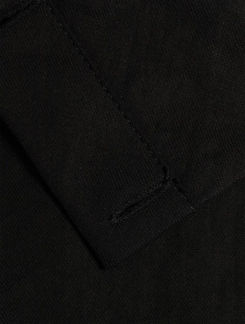 Ribbon Cotton Shirt