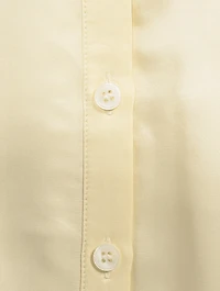 Light Satin Button-Up Slip Skirt