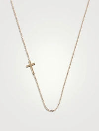 Love Letter 14K Gold Cross Necklace