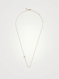 Love Letter 14K Gold Cross Necklace