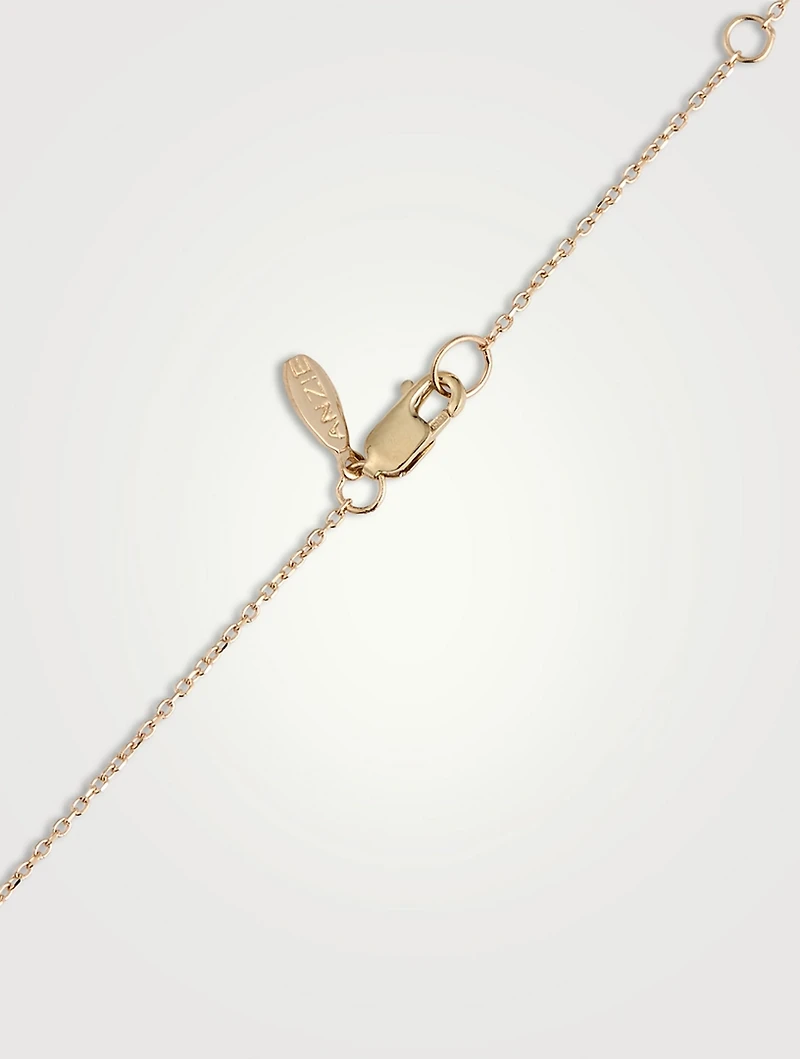 Love Letter 14K Gold Cross Necklace