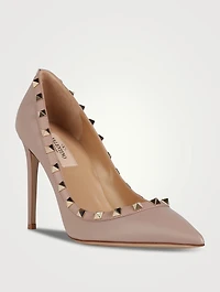 Rockstud Leather Pumps