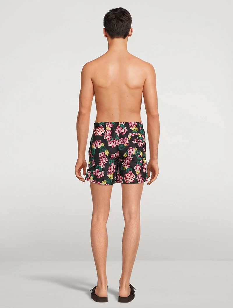 Recycled Swim Shorts Lei Floral Print