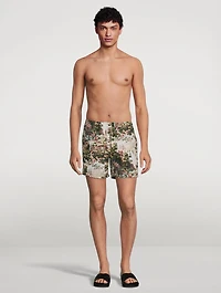 Recycled Swim Shorts Waterfall Print