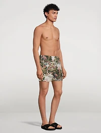 Recycled Swim Shorts Waterfall Print