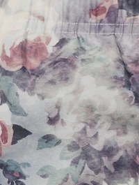 Recycled Swim Shorts Sangria Rose Garden Print