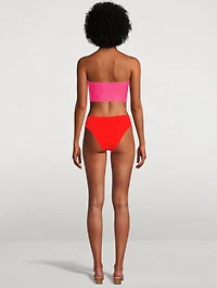 Metamorphosis Reversible Bandeau Swim Top