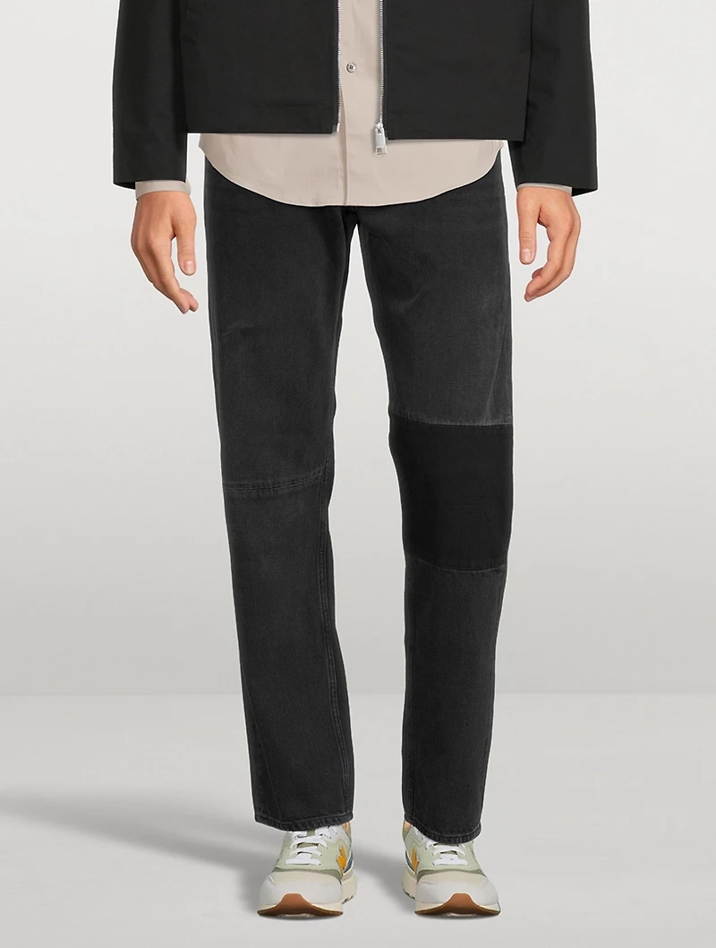 Modern Blocking Denim Jeans