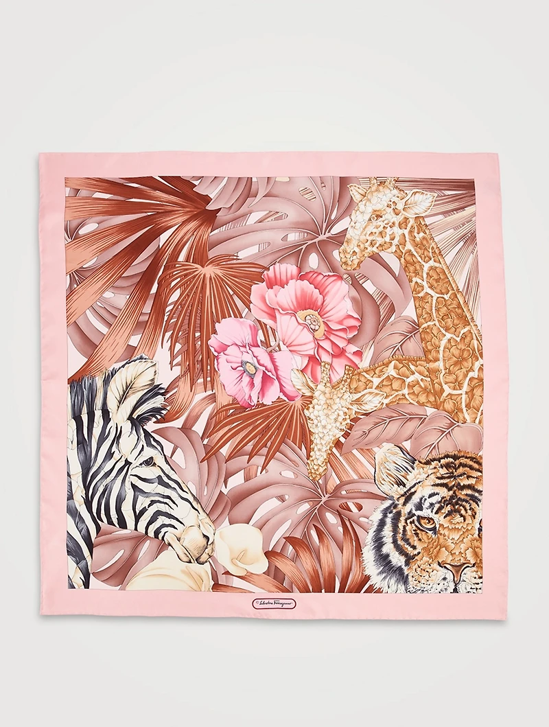 Silk Scarf In Foresta Print