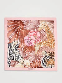 Silk Scarf In Foresta Print