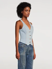 Ava Reclaimed Denim Vest