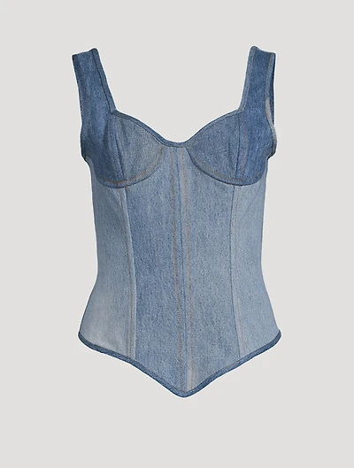Reclaimed Denim Bustier