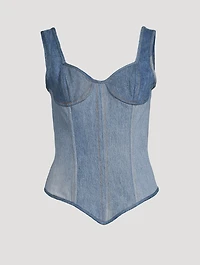 Reclaimed Denim Bustier