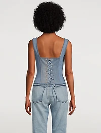 Reclaimed Denim Bustier