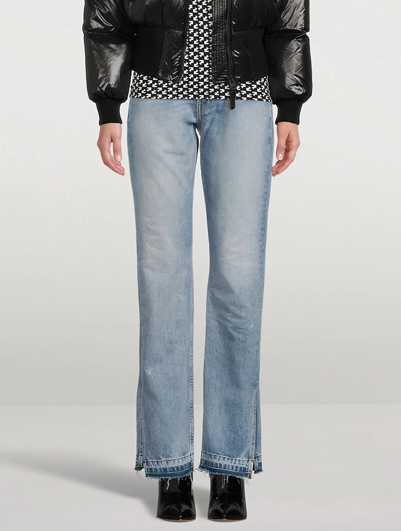 Unravelled Straight-Leg Jeans