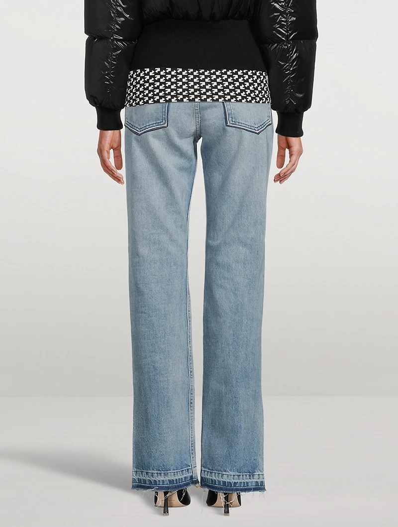 Unravelled Straight-Leg Jeans