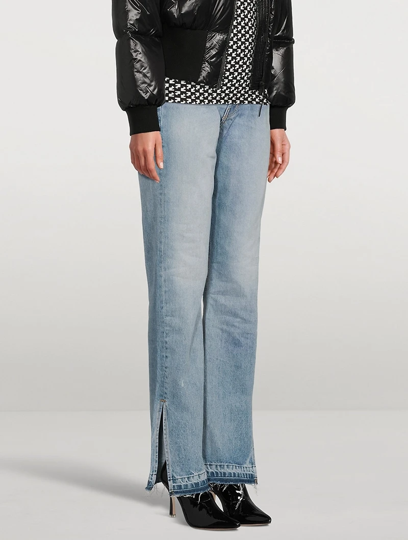 Unravelled Straight-Leg Jeans
