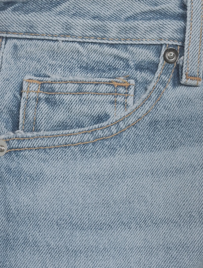 Unravelled Straight-Leg Jeans