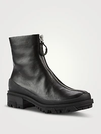 Shiloh Sport Leather Zip Boots