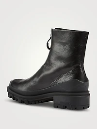 Shiloh Sport Leather Zip Boots