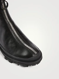 Shiloh Sport Leather Zip Boots