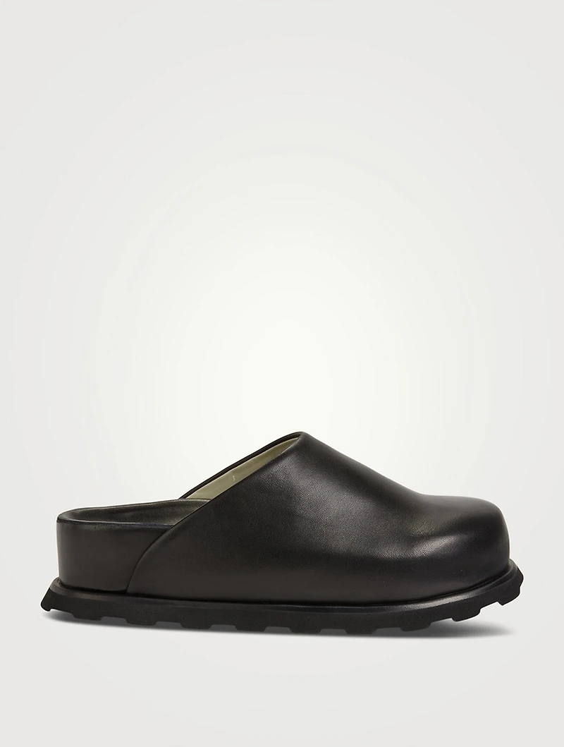 Forma Leather Flatform Mules