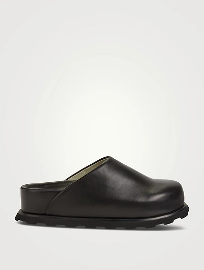 Forma Leather Flatform Mules