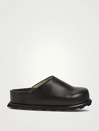 Forma Leather Flatform Mules