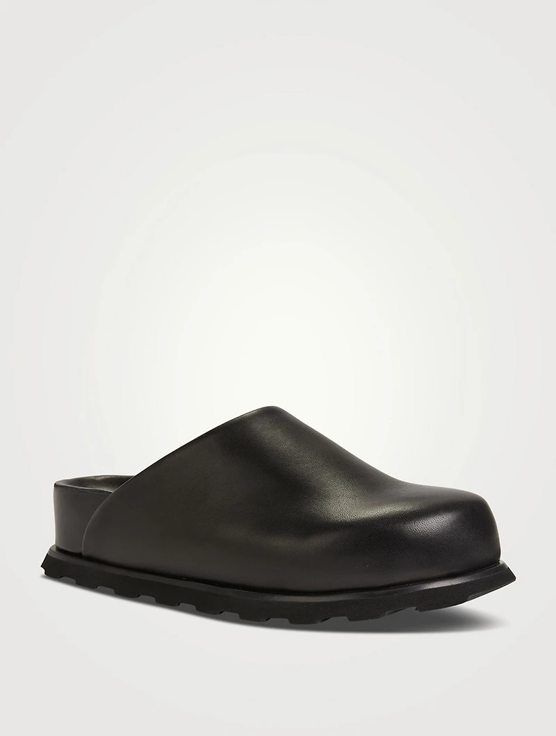 Forma Leather Flatform Mules