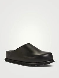 Forma Leather Flatform Mules