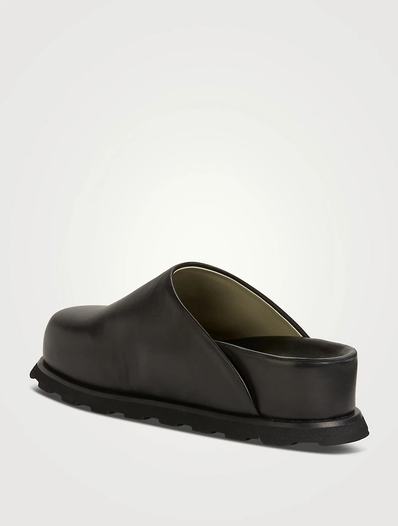 Forma Leather Flatform Mules