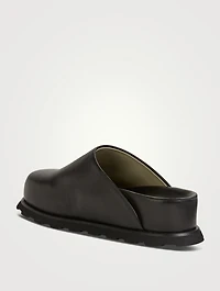 Forma Leather Flatform Mules