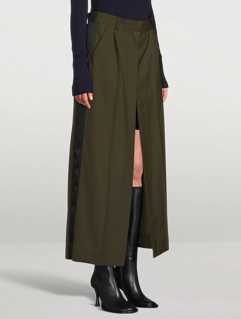 Pipe Leather Knee-High Boots