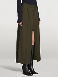 Pipe Leather Knee-High Boots