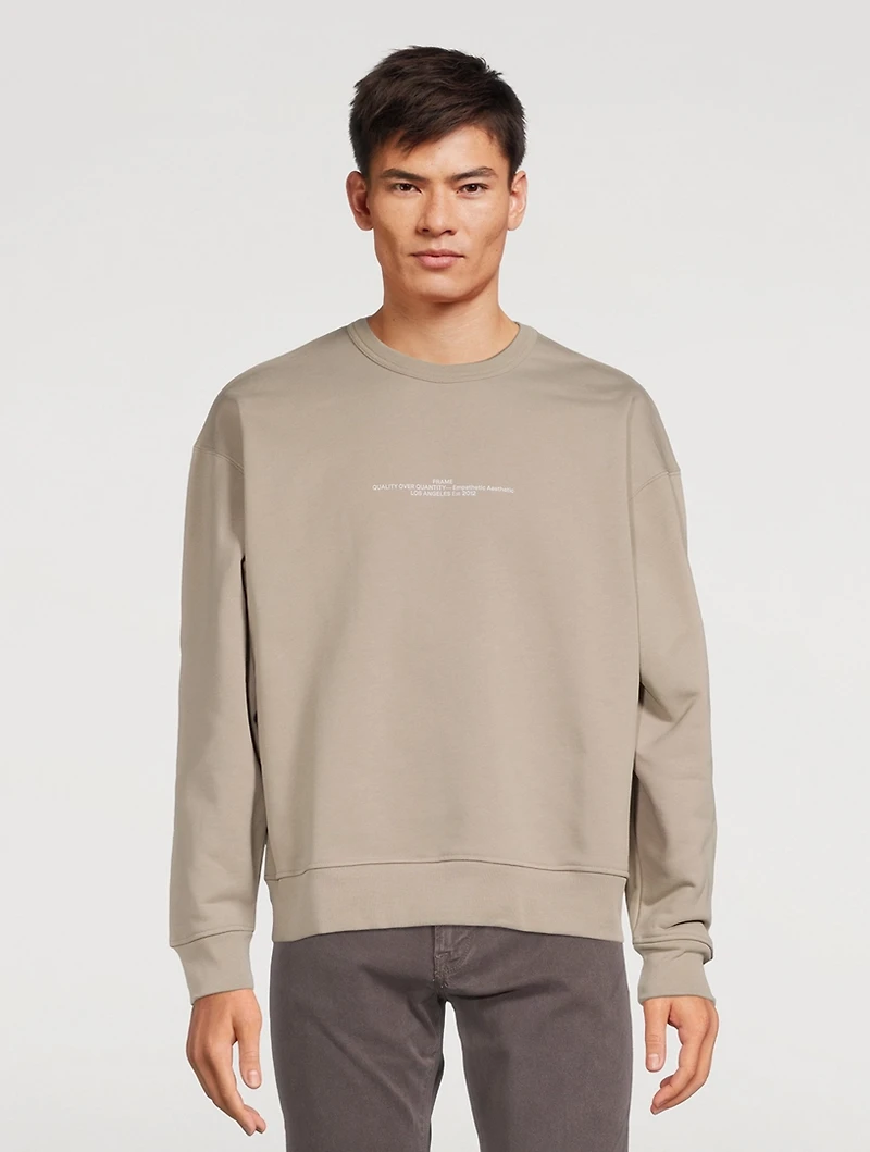 Cotton Crewneck Sweatshirt