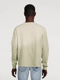Long-Sleeve T-Shirt Tie-Dye Print