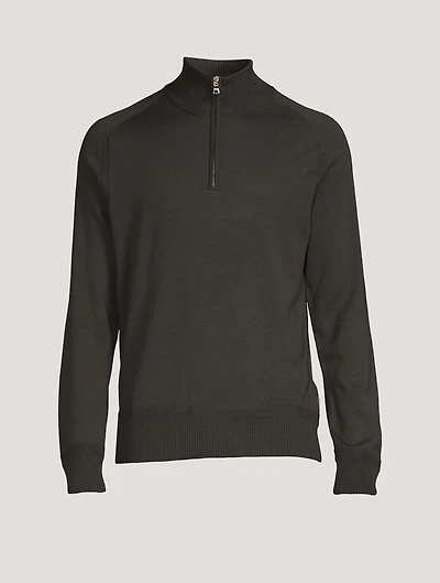 Lennard Merino Half-Zip Sweater