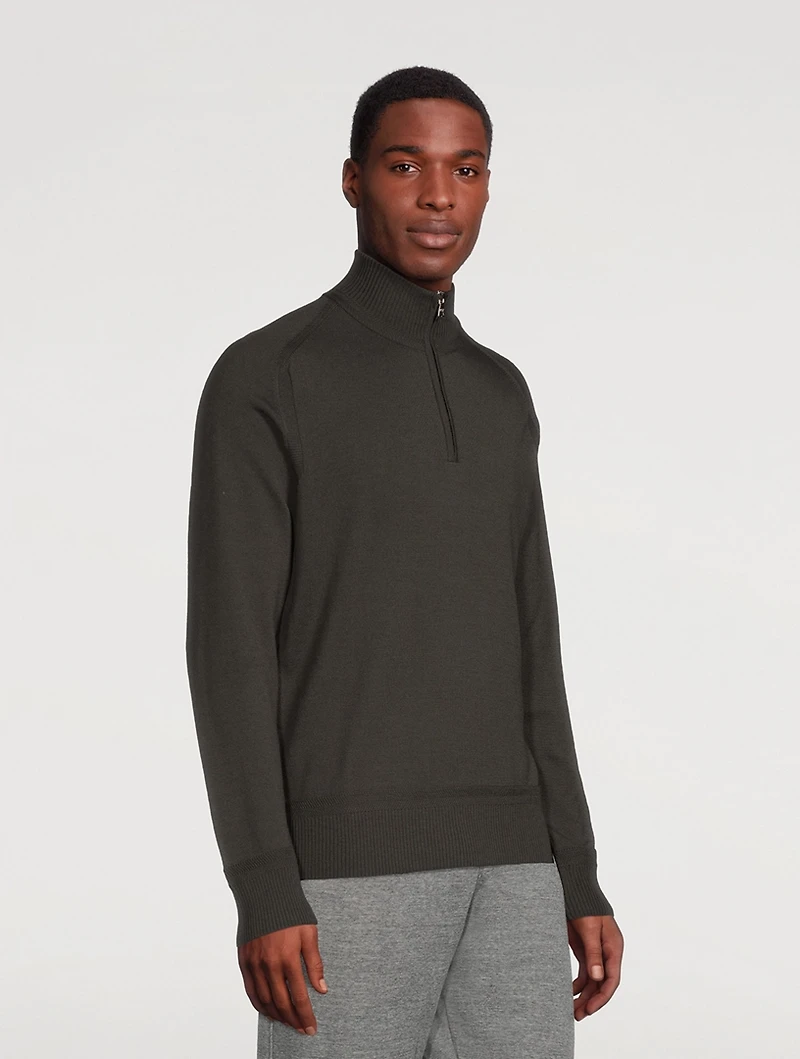 Lennard Merino Half-Zip Sweater