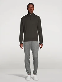 Lennard Merino Half-Zip Sweater