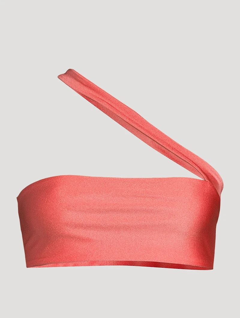 Halo One-Shoulder Swim Top