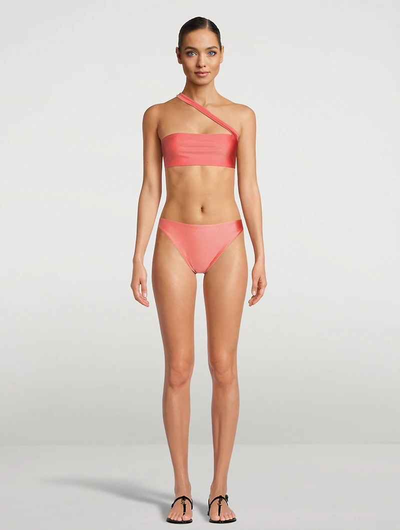 Halo One-Shoulder Swim Top