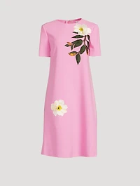 Floral Embroidered Shift Dress