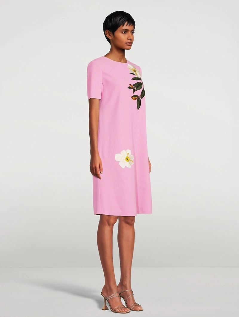 Floral Embroidered Shift Dress