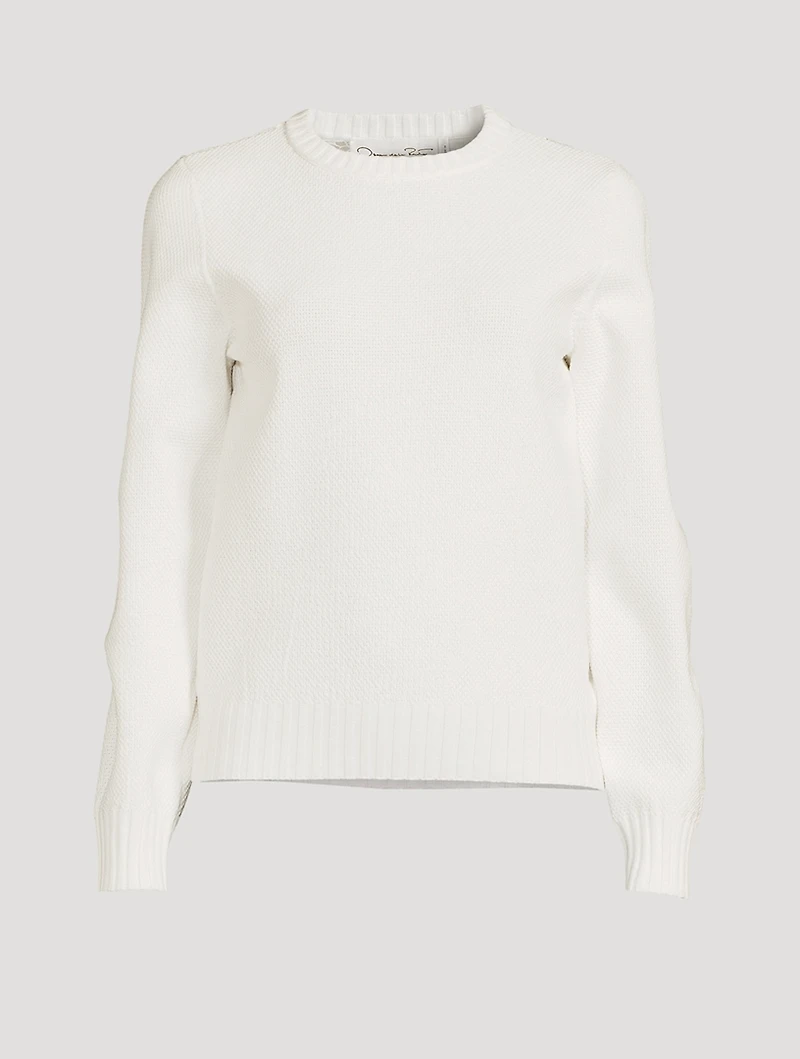 Magnolia Guipure Lace Back Sweater