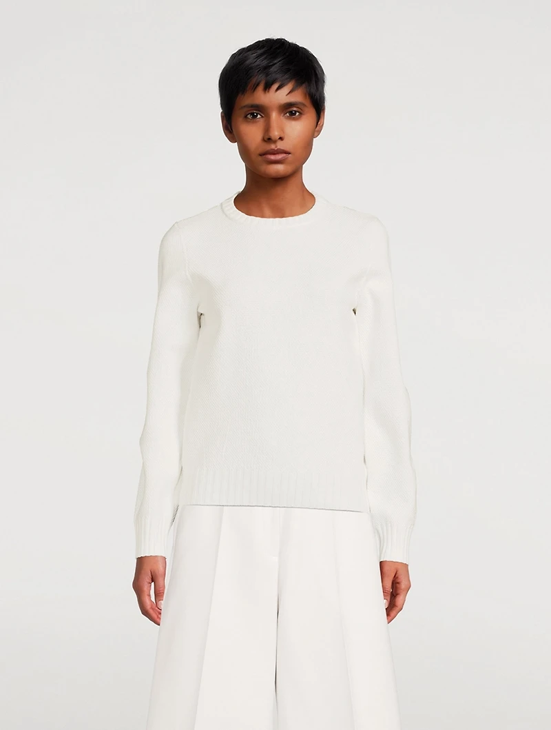 Magnolia Guipure Lace Back Sweater