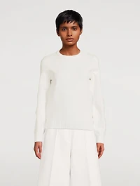 Magnolia Guipure Lace Back Sweater