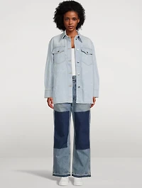 Laser Logo Denim Shirt